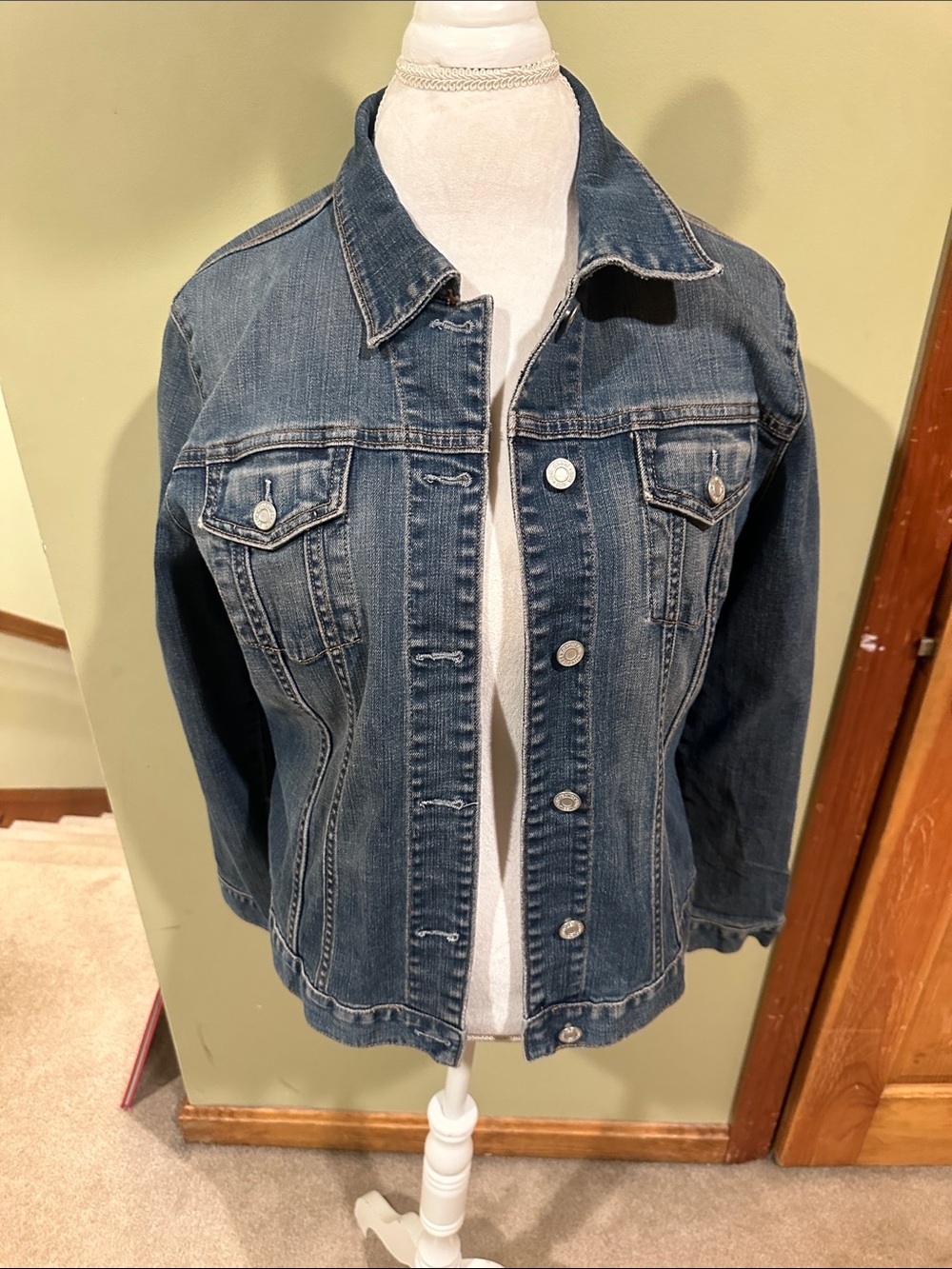 Gap Classic Blue Denim Jacket - Women's Casual Coat